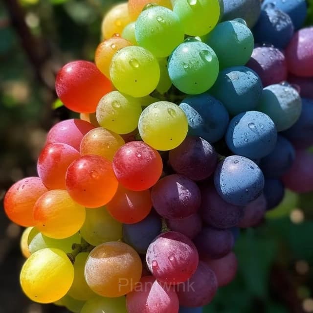 New Rare Rainbow Hybrid Grape Organic - View 2