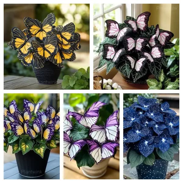 Moonlight Butterfly Begonia Seeds mixed color - Main