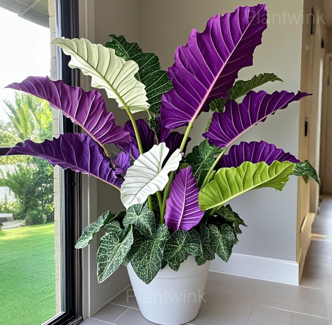 Fancy Leaf Caladium Seeds - Alt