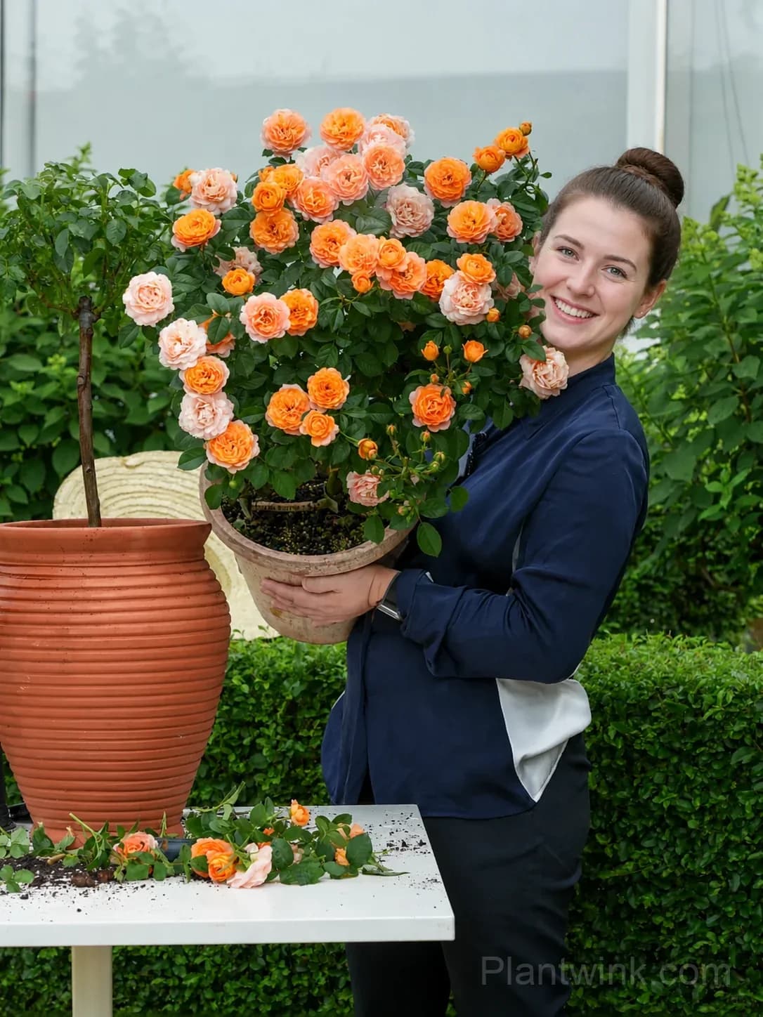 Orange Patio Rose Seeds – Vibrant Blooms, Compact Growth & Easy to Grow - View 1