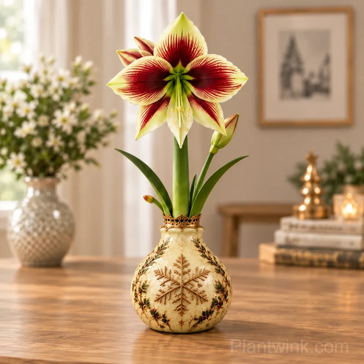 Holiday Waxed Amaryllis Bulbs – No Soil, No Water, Just Watch Them Bloom 🎄🌺 - View 1