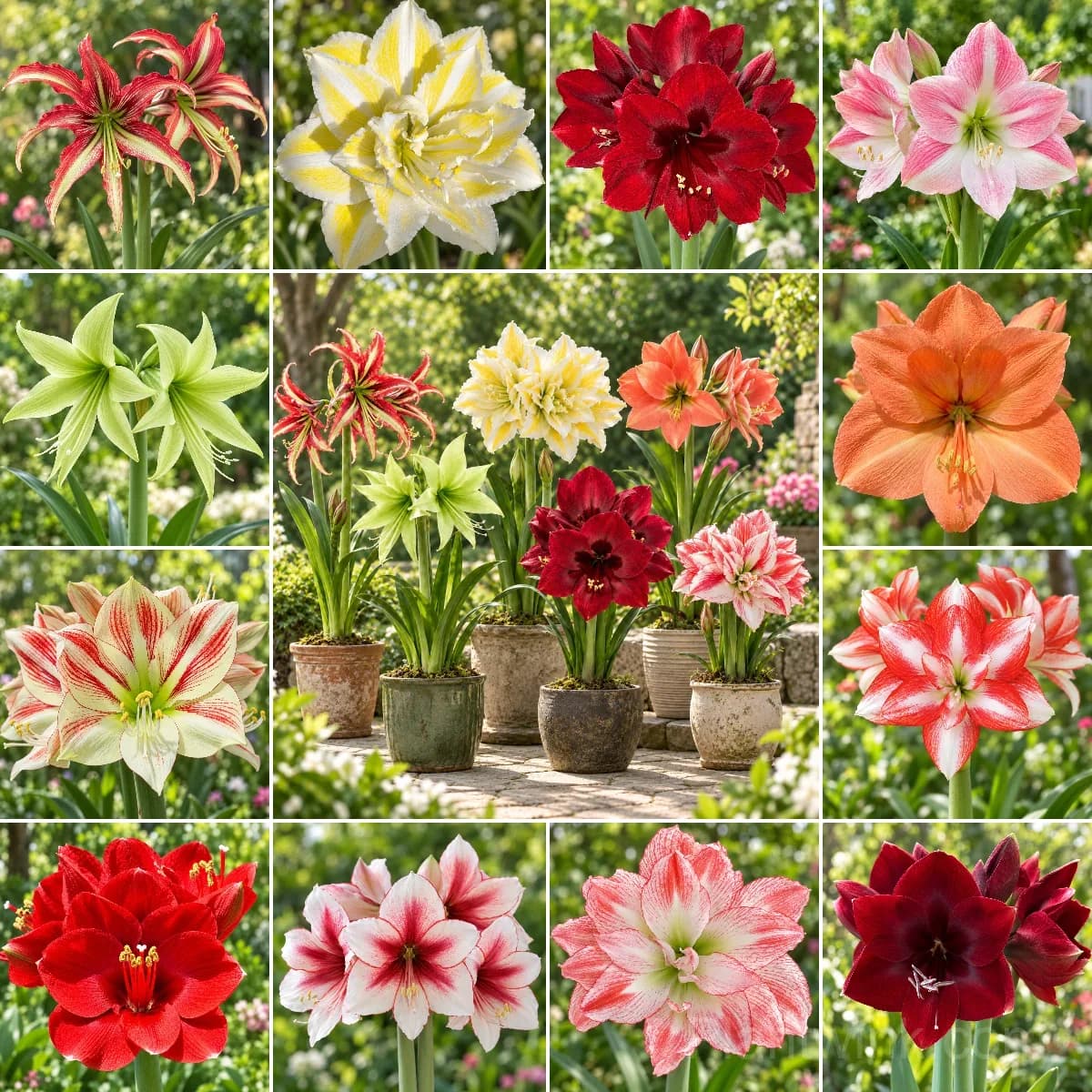Rare Amaryllis Bulbs – 12 Stunning Varieties in One Complete Collection - View 1
