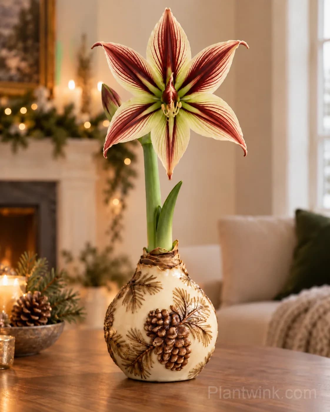 Rare Holiday Waxed Amaryllis Bulbs – 6 Festive Varieties, No Soil or Water Needed - View 10