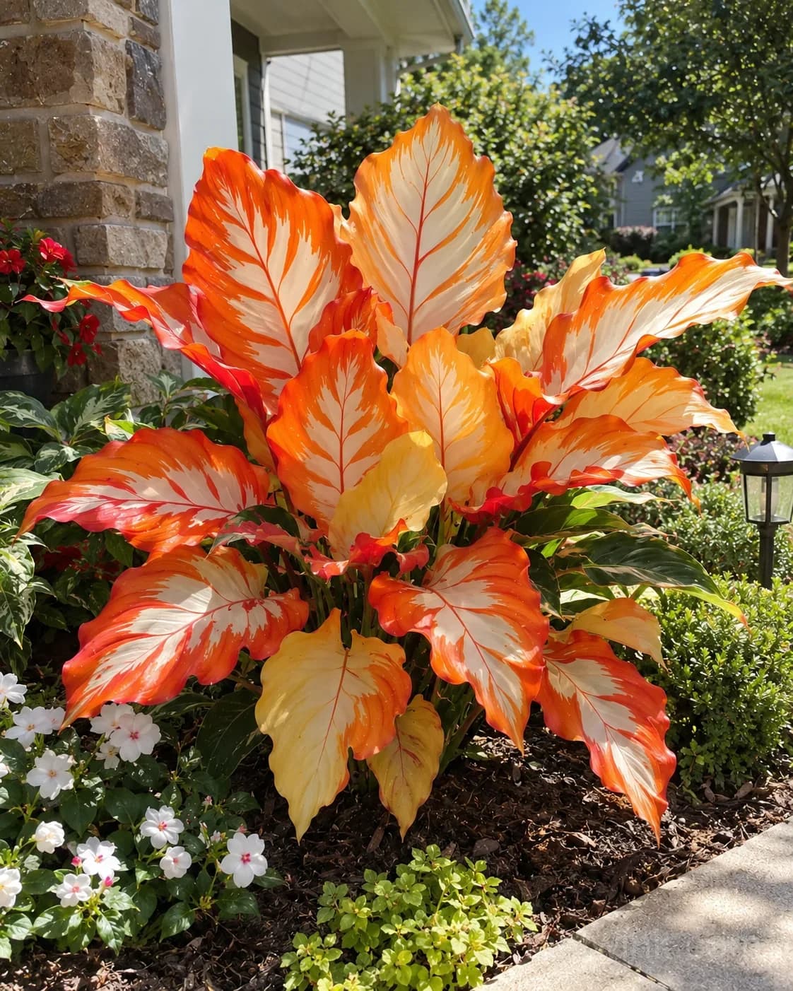 9 Rare Caladium Bulbs – Stunning Colorful Varieties - View 4