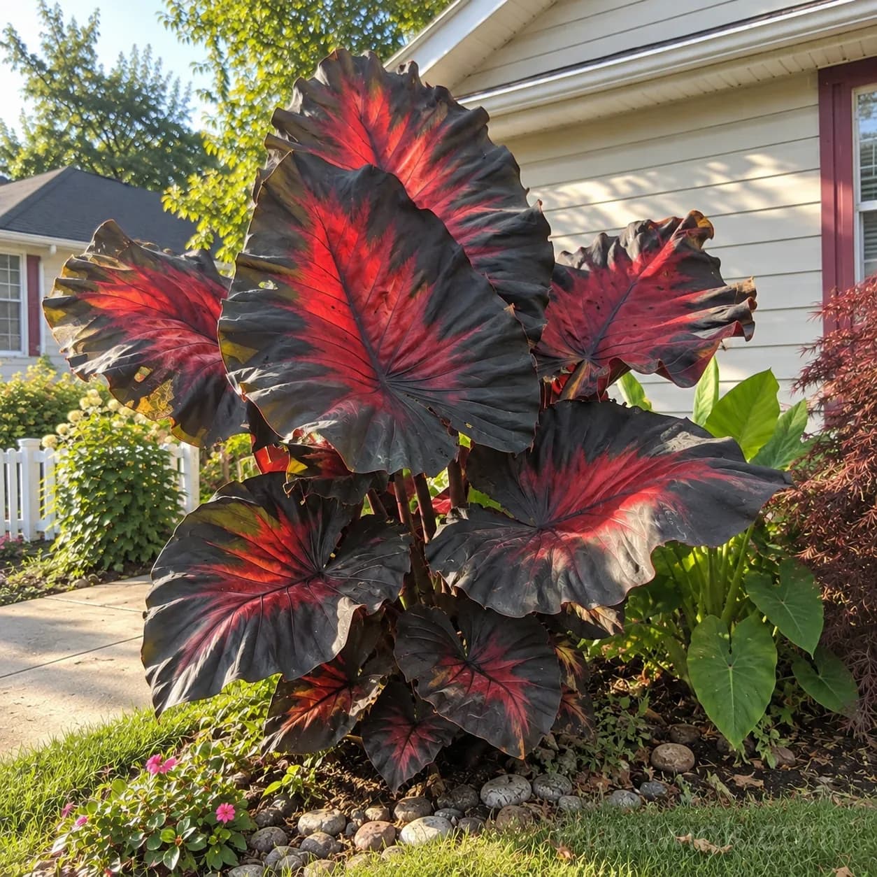 9 Rare Caladium Bulbs – Stunning Colorful Varieties - View 2