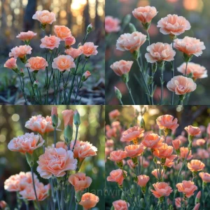 Double Mixed Carnation Seeds—Mother's Day Flowers - Orange, 100 Seeds