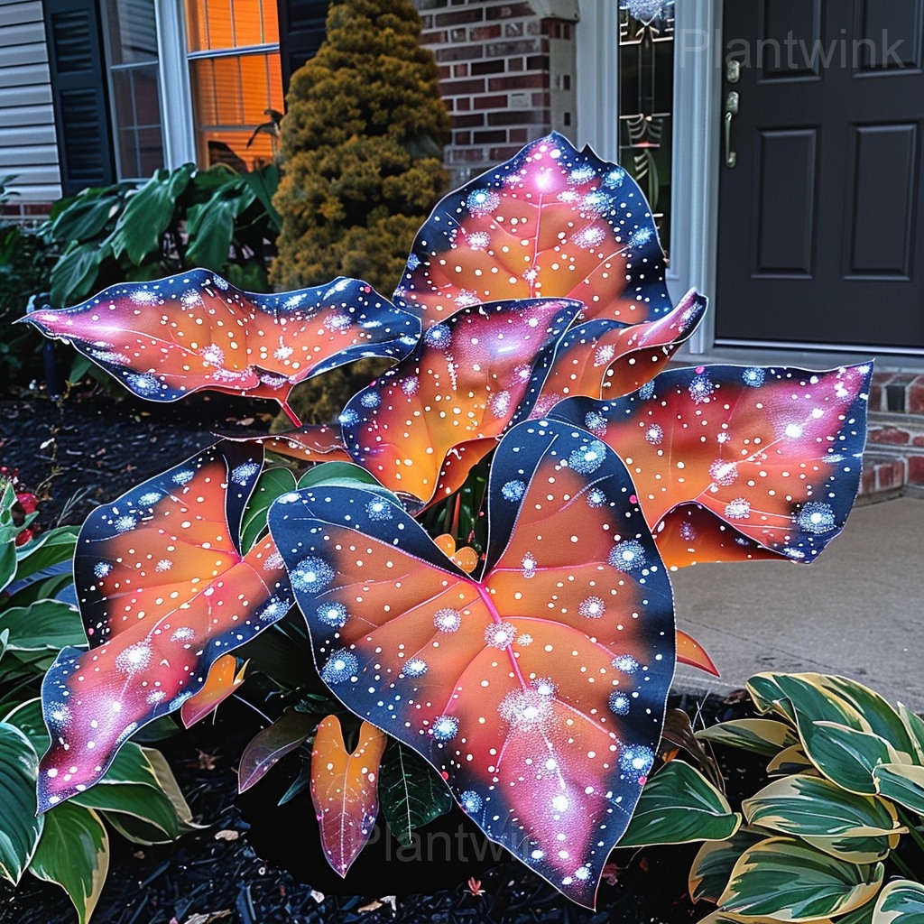 Starry Sky Colored Leaf Caladium Seeds - Image 11