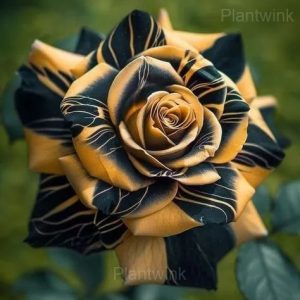 Striped Rose Seeds - 14⬛🟨, 500 Seeds💛
