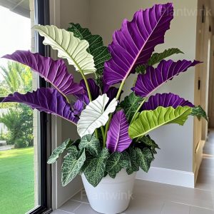 Fancy Leaf Caladium Seeds - 32🟪🟩, 50 Seeds💕
