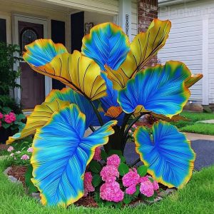 Decorative Leaf Caladium Seeds - 16🟦🟨, 200 Seeds🎁