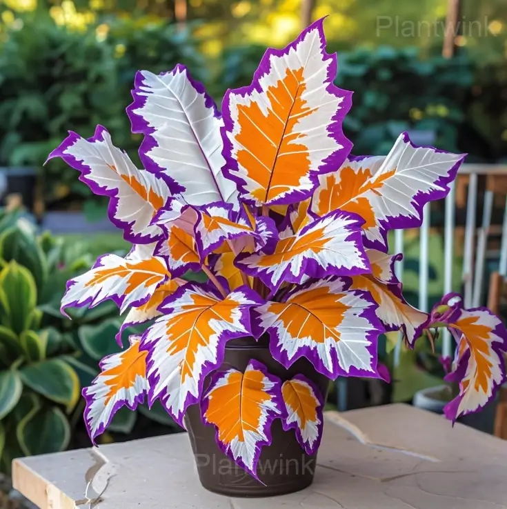Tropical Caladium Bulbs - 76🟪🟧, 3 Bulbs