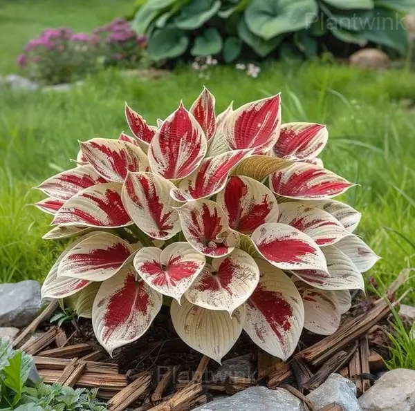 Ornamental Hosta Bulbs - White Red, 10 Bulbs💛